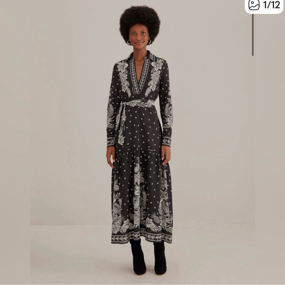 Farm Rio Paisley Print Bloom Maxi Dress
